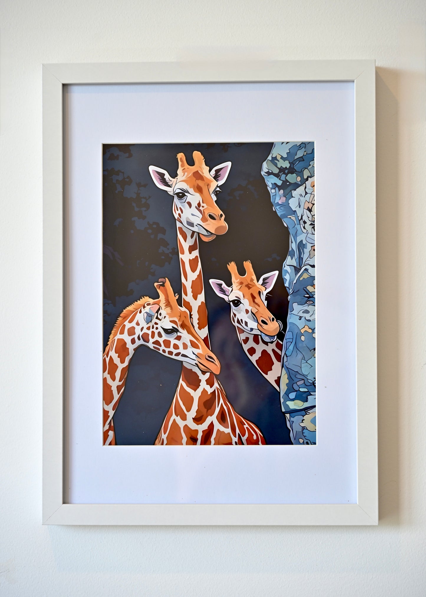Peek a Boo, the Giraffe Family