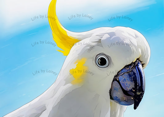 Cookie, the Sulphur-Crested Cockatoo