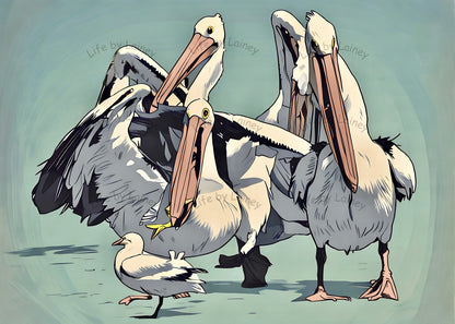 Lunch Rush, the Australian Pelicans
