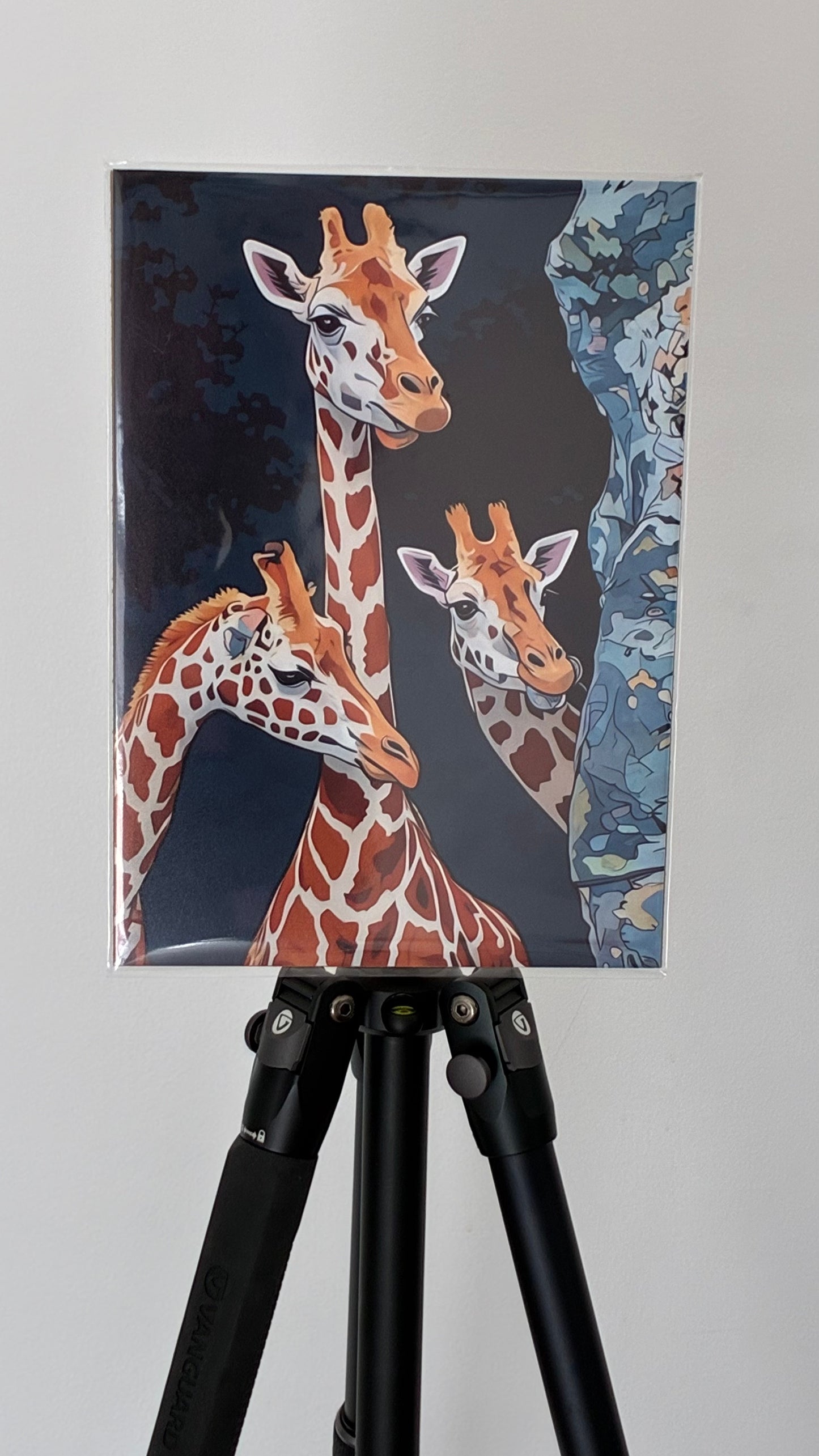 Peek a Boo, the Giraffe Family