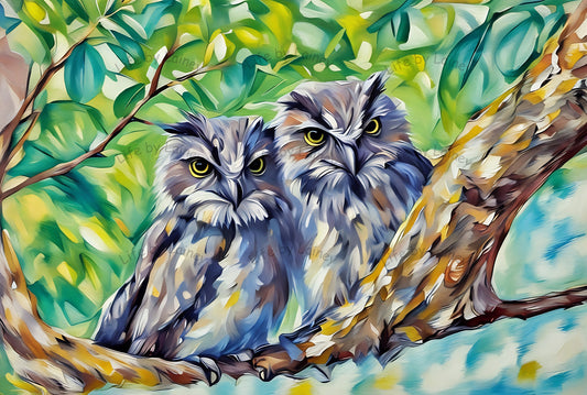 Tawny Twins, the Tawny Frogmouth siblings